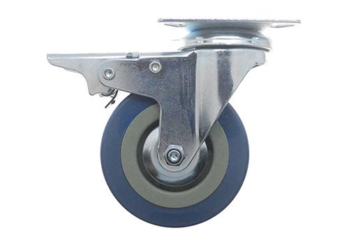 Gray Rubber Caster